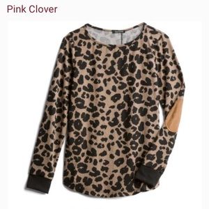 Pink Clover leopard long sleeve